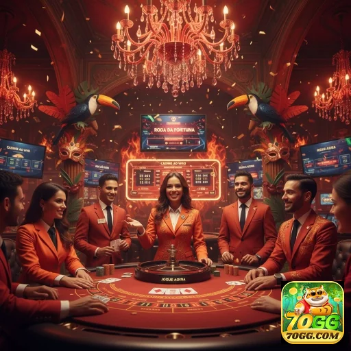 Jogadores em um cassino VIP no site 70gg.