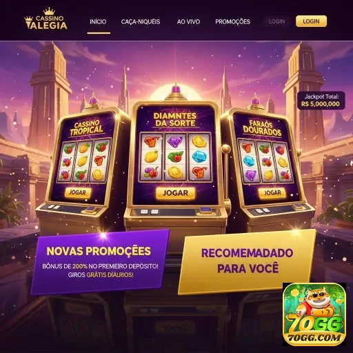 Aplicativo 70gg mostrando opções rápidas de saque para VIPs.