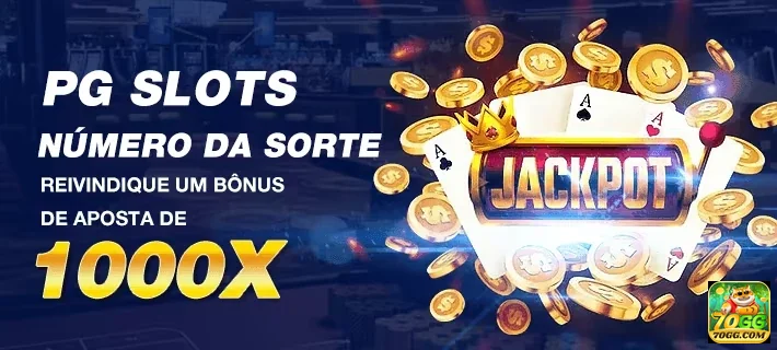 Slots VIP e jackpot de até 1000x na 70gg.