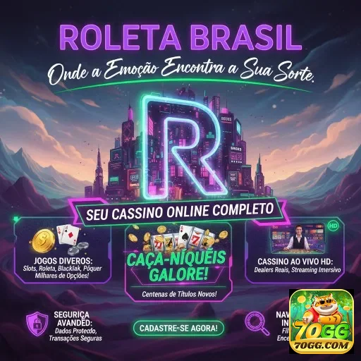 Imagem da plataforma 70gg com jogos e serviços para VIPs.